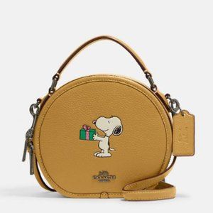 Coach X Peanuts Canteen Crossbody Bag With Snoopy CF290
